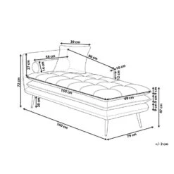 GONESSE - Chaise Longue - Oranje - Fluweel -Leenbakker Winkel 2df4010fee0a4c7ea3c0595de9706f53 1