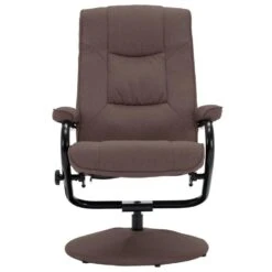 VidaXL Fauteuil Verstelbaar Met Voetenbankje Stof Bruin -Leenbakker Winkel 2e418b8a0d8c4756aebec27989739ce0