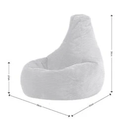 Icon Kinderzitzakken Dalton - Corduroy Zitzak - Grijs -Leenbakker Winkel 3055c3bbc760421983d75dafd90a83df 2