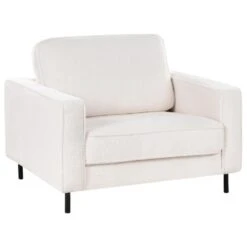 SAVALEN - Fauteuil - Wit - Bouclé -Leenbakker Winkel 3131c9b89f9344c9a81c02b0d9d4eaf8