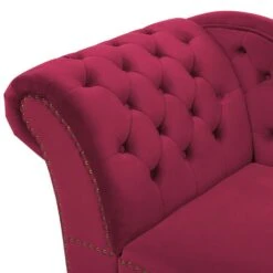NIMES - Chaise Longue - Rood - Linkerzijde - Fluweel -Leenbakker Winkel 3153285efe0e4b88a7fd3ce7d1dab2ba