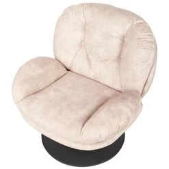 NOLVIK - Fauteuil - Beige - Fluweel -Leenbakker Winkel 316236ab27474fb1b7b532d6a2694526