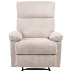 EVERTON - Relaxfauteuil - Beige - Polyester -Leenbakker Winkel 31832fda6c3d4019a61fdf472e41debc