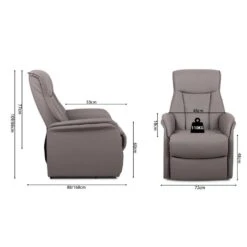 Elektrische Relaxfauteuil Miranda-taupe -Leenbakker Winkel 31ab9897fd2b4856888fc6e04a6af0eb