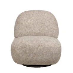 Salonstoel Swivel Van Metaal En Beige Fluweel -Leenbakker Winkel 321ff35075bd495a95ffa52182157e7a