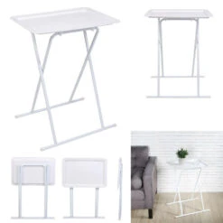 Home Deco Factory Bijzettafeltje - Metaal/kunststof - Wit -Leenbakker Winkel 339d2d0ee1ff46e995ded6c1c85d6505