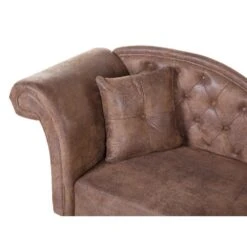 LATTES - Chaise Longue - Bruin - Linkerzijde - Kunstsuède -Leenbakker Winkel 3450730212c84c3089c8aa1d45a4fe56