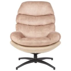 EIDE - Fauteuil Met Hocker - Beige - Fluweel 16 EIDE - Fauteuil Met Hocker - Beige - Fluweel -Leenbakker Winkel 36483a0274ba48c38550ff81cbc2a4ed