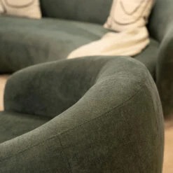 Merkloos HOME DELUXE Fauteuil CASARA Geweven Stof Donkergroen - 99 X 72 X 104 Cm -Leenbakker Winkel 3704f971a0224de1aba7c935635d3950