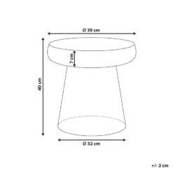CALDERA - Bijzettafel - Goudbruin - Glas -Leenbakker Winkel 376b032538df47dbb5c623d9784c28f8