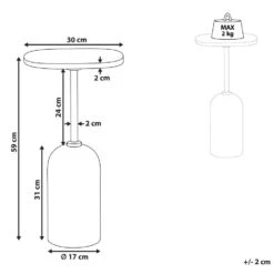 OASIS - Bijzettafel - Wit/Bruin - Hout -Leenbakker Winkel 37afcac252ce4593b07a20662c44c8c8