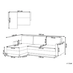 TEJN - Hoekslaapbank - Bruin - Rechtszijdig - Polyester -Leenbakker Winkel 3802af04513c43df944c0b482015ea89