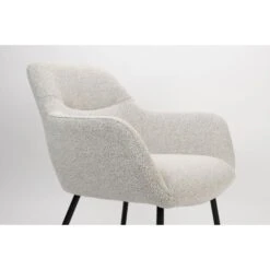 Housecraft Dude Loungestoel/ Fauteuil Bouclé Stof Beige/ Wit -Leenbakker Winkel 38527980df90487b85c9e15d10073ae4