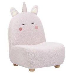 LULEA - Kinderstoel - Roze - Nepbont -Leenbakker Winkel 391afc4845864e2ca5471d330d68d8a6