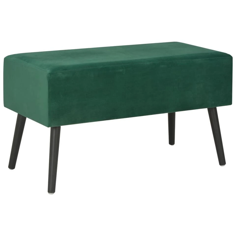 VidaXL Bank Met Lades 80 Cm Fluweel Groen 4 VidaXL Bank Met Lades 80 Cm Fluweel Groen - Afbeelding 4