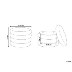 Beliani Poef BREWTON - Bruin Fluweel 6 Beliani Poef BREWTON - Bruin Fluweel -Leenbakker Winkel 3932921590dd4d46821992acb4447e58 2