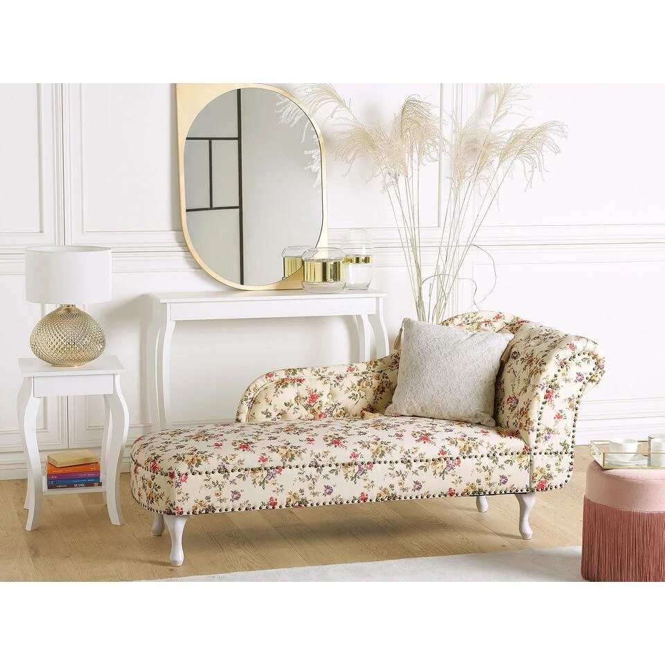 NIMES - Chaise Longue - Multicolor - Rechterzijde - Polyester 2 NIMES - Chaise Longue - Multicolor - Rechterzijde - Polyester - Afbeelding 2