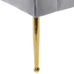 NANTILLY - Chaise Longue - Grijs - Symmetrisch - Fluweel -Leenbakker Winkel 39fc4ef35dd74fdaaff758420f5f1fe4