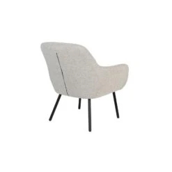 Housecraft Dude Loungestoel/ Fauteuil Bouclé Stof Beige/ Wit -Leenbakker Winkel 3a5b7296e74d46619f7340e60c3d4bdc
