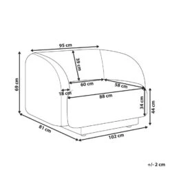 SKJANES - Fauteuil - Groen - Polyester -Leenbakker Winkel 3ad4a425df8748ef98ec9e68af26d239