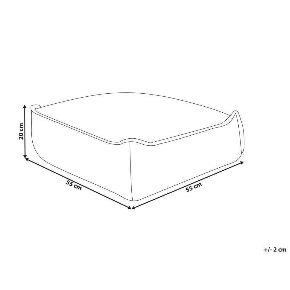 ALLOZAI - Vloerkussen - Perzik - Fluweel 4 ALLOZAI - Vloerkussen - Perzik - Fluweel - Afbeelding 4