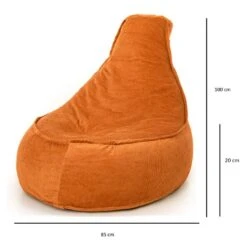 Parya Stoel Zitzak Ribstof - Zitzakfauteuil - Oranje - 320 Liter -Leenbakker Winkel 3b40e407fa1446a19cbb057e21ed6a33