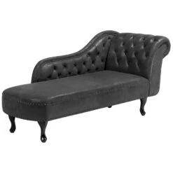 NIMES - Chaise Longue - Grijs - Rechterzijde - Kunstsuède -Leenbakker Winkel 3b95dc6cd8844ac8ab97dbe672e031a4