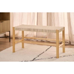 Hioshop Dublin Bank Hout Wit -Leenbakker Winkel 3cc56f43166a4edea698c12c81ead30a