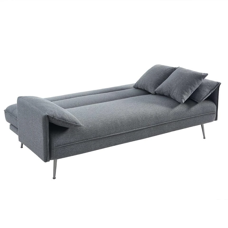 Rousseau Grijs Sivas Slaapbank - Eucalyptus Frame - H-H 95 X B-L 199 X D-P 89 Cm 6 Rousseau Grijs Sivas Slaapbank - Eucalyptus Frame - H-H 95 X B-L 199 X D-P 89 Cm - Afbeelding 6