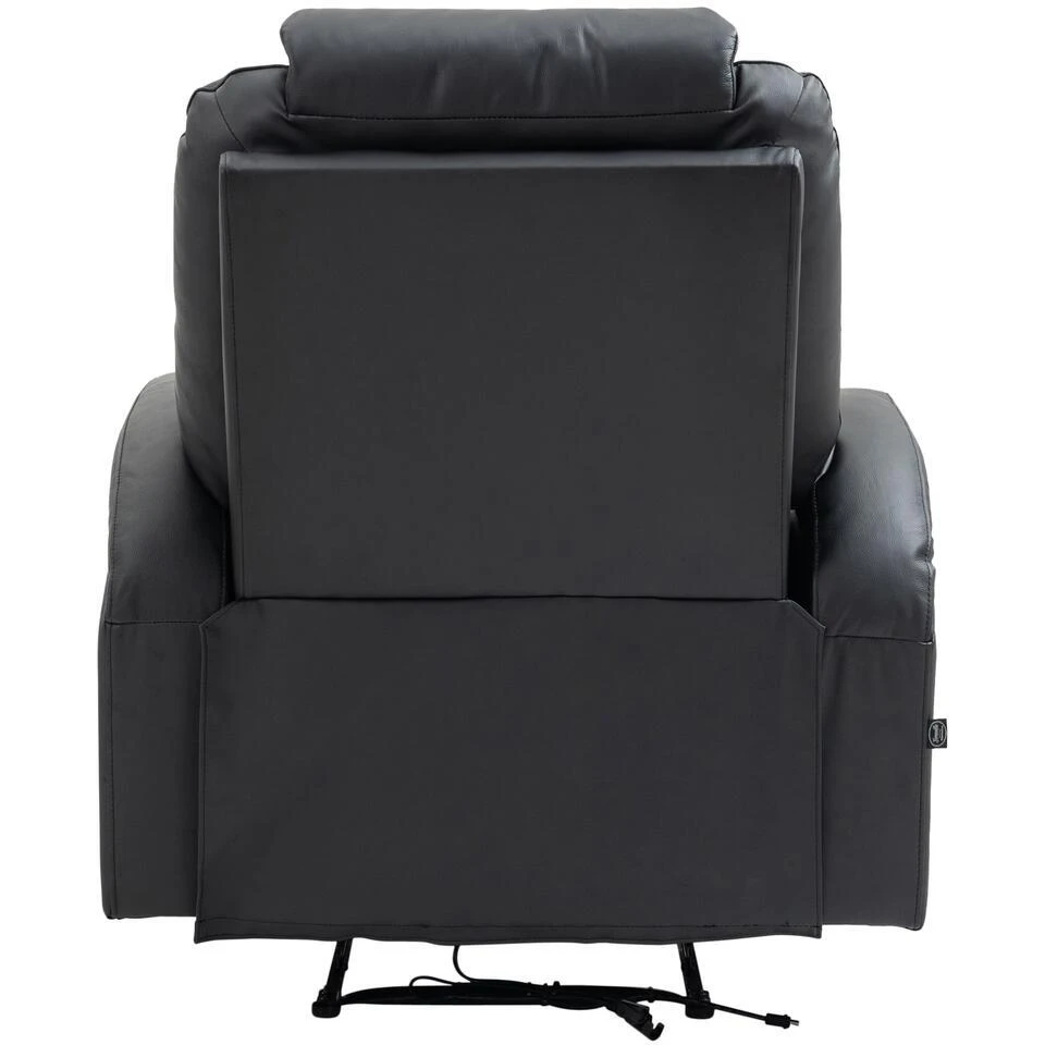 CLP Fauteuil Hepler Zwart Frame - Echt Leer - Zwart 6 CLP Fauteuil Hepler Zwart Frame - Echt Leer - Zwart - Afbeelding 6