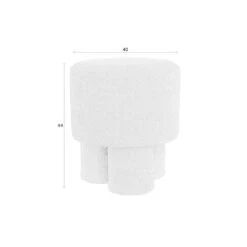 Puur - Sylvia Poef - Wit -Leenbakker Winkel 3e94ac33d4aa42d4b53a44e7fc037a10