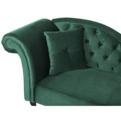 LATTES - Chaise Longue - Groen - Linkerzijde - Fluweel -Leenbakker Winkel 3ff296fb715645f8bcbe01331910a771