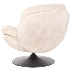 NOLVIK - Fauteuil - Beige - Fluweel -Leenbakker Winkel 401199e2067c4db4bb3e5977a79fd685