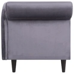 LUIRO - Chaise Longue - Donkergrijs - Linkerzijde - Fluweel -Leenbakker Winkel 405155be0e97415490314404573a1a3c