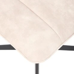 LIA - Fauteuil Met Hocker - Beige - Fluweel -Leenbakker Winkel 4207da6f0fcb4be6b79633d9ae435e94