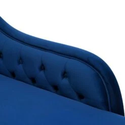 NIMES - Chaise Longue - Blauw - Linkerzijde - Fluweel -Leenbakker Winkel 428f5fccf3964287b09579cb9c3d35bf