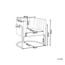 LARVIK - Fauteuil - Blauw - Fluweel -Leenbakker Winkel 433afdd00676485ebf3c8e74e7046d41