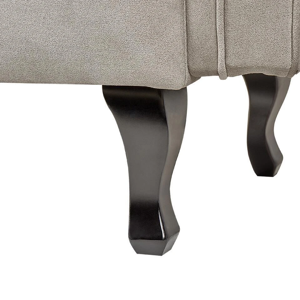 LATTES II - Chaise Longue - Taupe - Rechterzijde - Fluweel 10 LATTES II - Chaise Longue - Taupe - Rechterzijde - Fluweel - Afbeelding 10