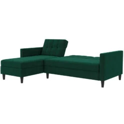 Hartford - 3-zits Hoekslaapbank In Donkergroen Stof -Leenbakker Winkel 4375383d8d0f48f79b1fd1a80b729481