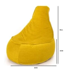 Parya Stoel Zitzak Ribstof - Zitzakfauteuil - Woonkamerzitzak – Geel 7 Parya Stoel Zitzak Ribstof - Zitzakfauteuil - Woonkamerzitzak – Geel -Leenbakker Winkel 43a324d9b11e4f2ca39b32427da1e172