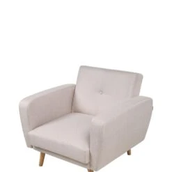 FLORLI - Fauteuil - Beige - Polyester -Leenbakker Winkel 44bb9142927440d2bc7bb8a2c13cd0ce