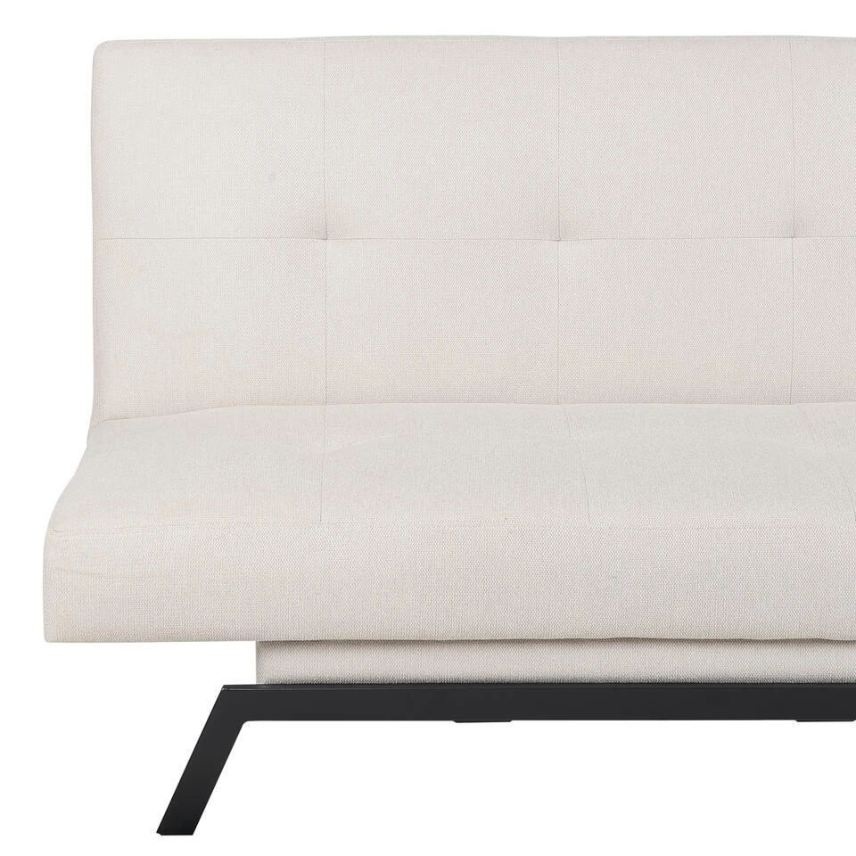 LEEDS - Slaapbank 3-zits - Wit - Polyester 10 LEEDS - Slaapbank 3-zits - Wit - Polyester - Afbeelding 10