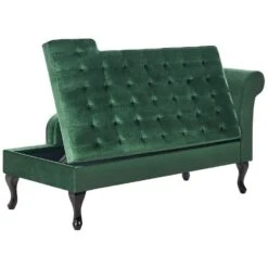 PESSAC - Chaise Longue - Donkergroen - Rechterzijde - Fluweel -Leenbakker Winkel 45437be7957145d3bbd1f025d152783d