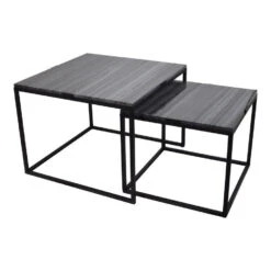 LOFT42 Marble L Bijzettafel Vierkant Zwart - Metaal - Marmer - 43x55x55 -Leenbakker Winkel 4658b13fe5fd4ff9b23104eda021bbf9