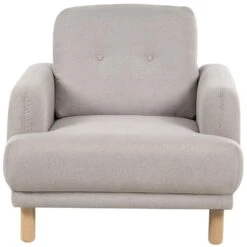 TUVE - Fauteuil - Taupe - Polyester -Leenbakker Winkel 480563b079c8415a9a93667e9f3bee32