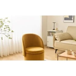 Poef Met Rugleuning En Opbergruimte In Geel Fluweel. -Leenbakker Winkel 495ce8fb191647dbb0e372cf8f503c68