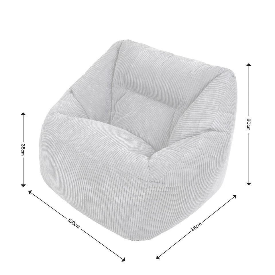 Icon Zitzack Morgan - Corduroy Zitzakfauteuil - Blauwgroen 6 Icon Zitzack Morgan - Corduroy Zitzakfauteuil - Blauwgroen - Afbeelding 6