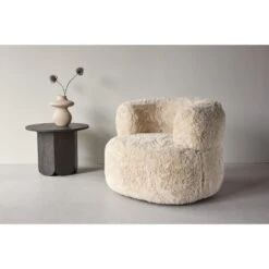 Svea - Sofia Fauteuil - Fake Fur - Off White -Leenbakker Winkel 4c0a15e8c9af41fdbc7e368f5db7c5ce