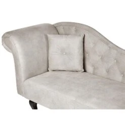 LATTES II - Chaise Longue - Taupe - Linkerzijde - Fluweel -Leenbakker Winkel 4c206210befc406f90cf7ee0ae43c7c6