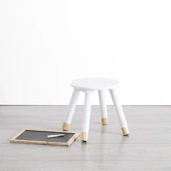 Atmosphera Kinder Bijzet Krukje - Ivoor Wit - Hout - D24 X H27 Cm -Leenbakker Winkel 4d1dd68b73ee462bb283cb934431e5ea